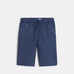 شورت برمودا قصير من قماش سادة للأولاد